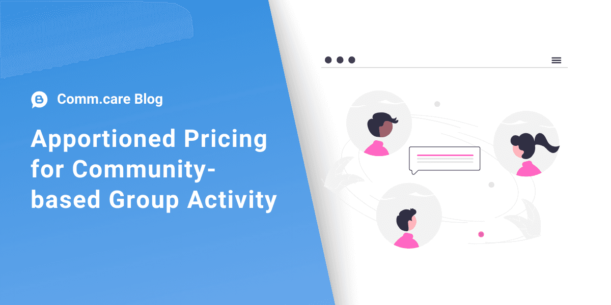 How to calculate apportioned pricing for Community-based Group Activity?