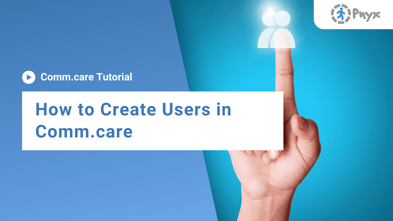 How to create users in Comm.care