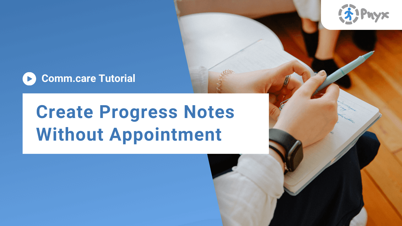 How to create progress notes without appointment