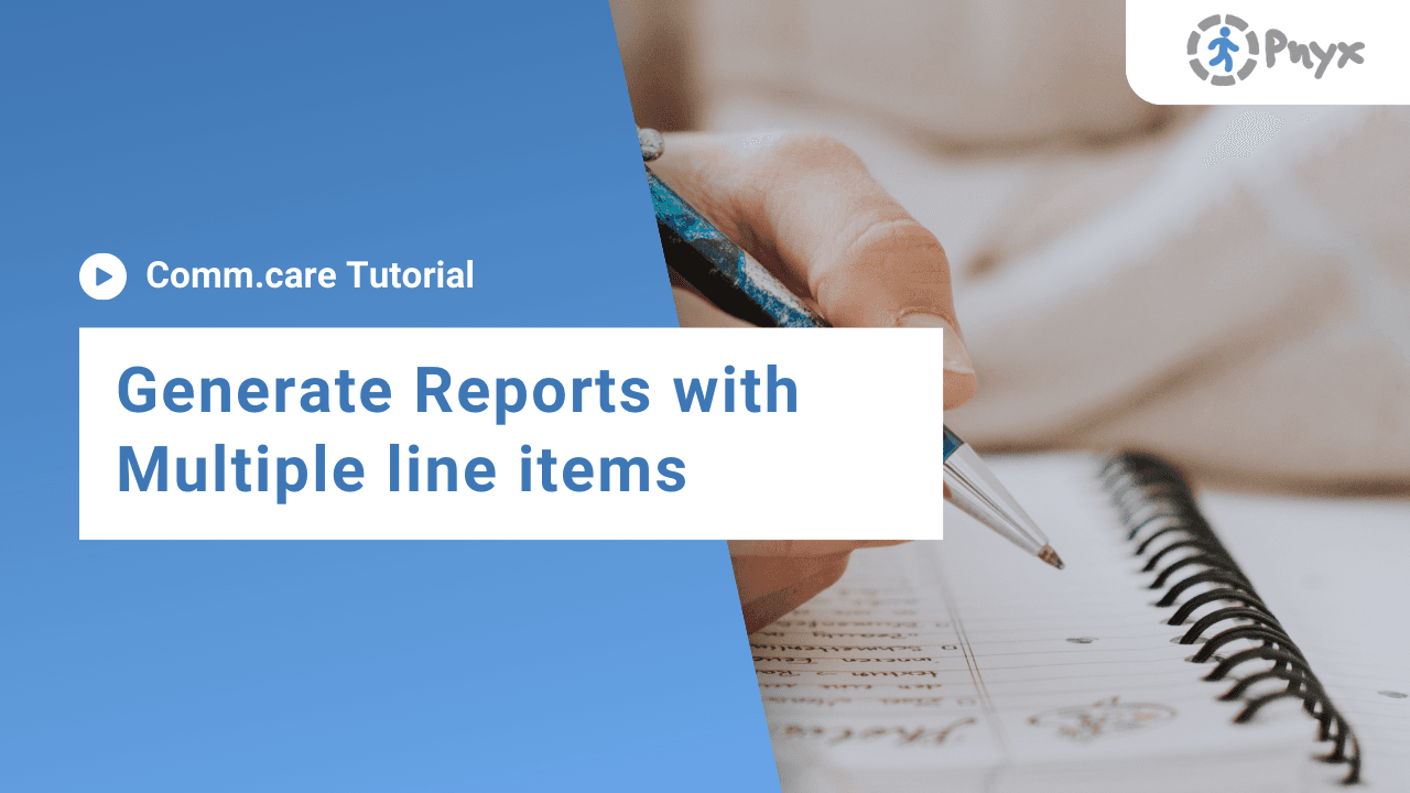 How to generate reports with multiple line items